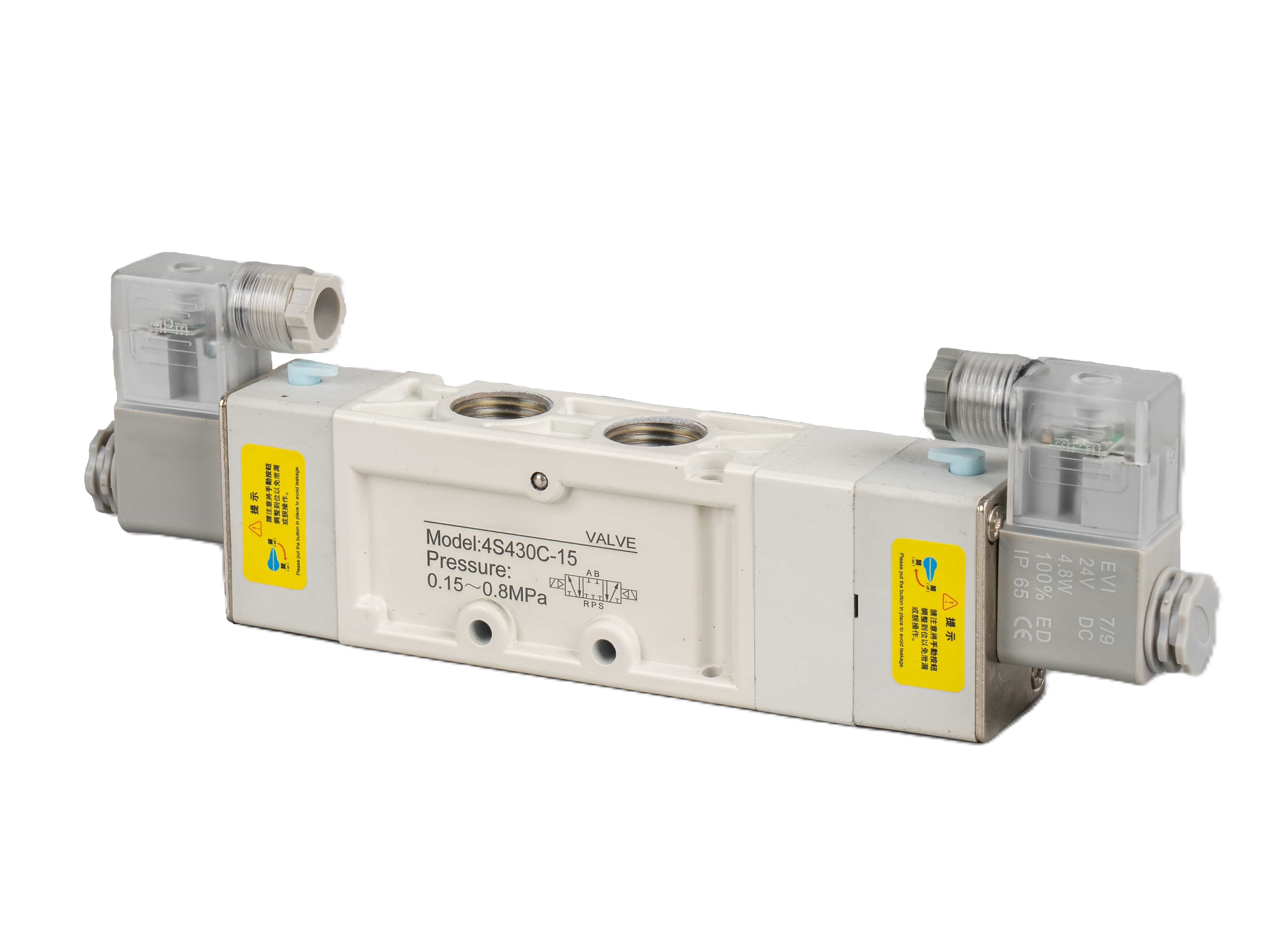 5/3 way solenoid valve 4S Series Double Coil